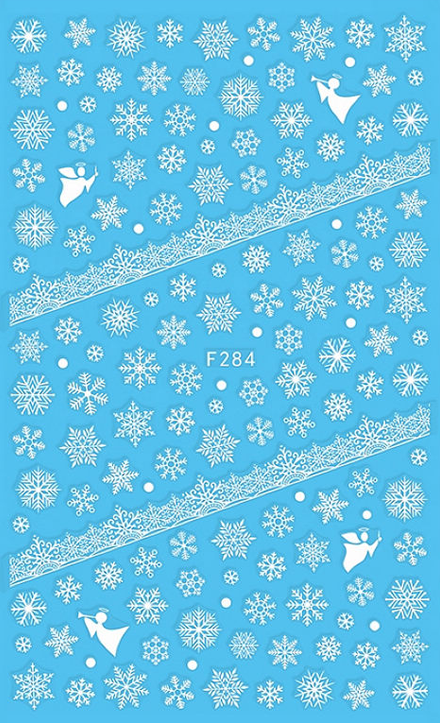 Snowflakes and Lace Nail Sticker