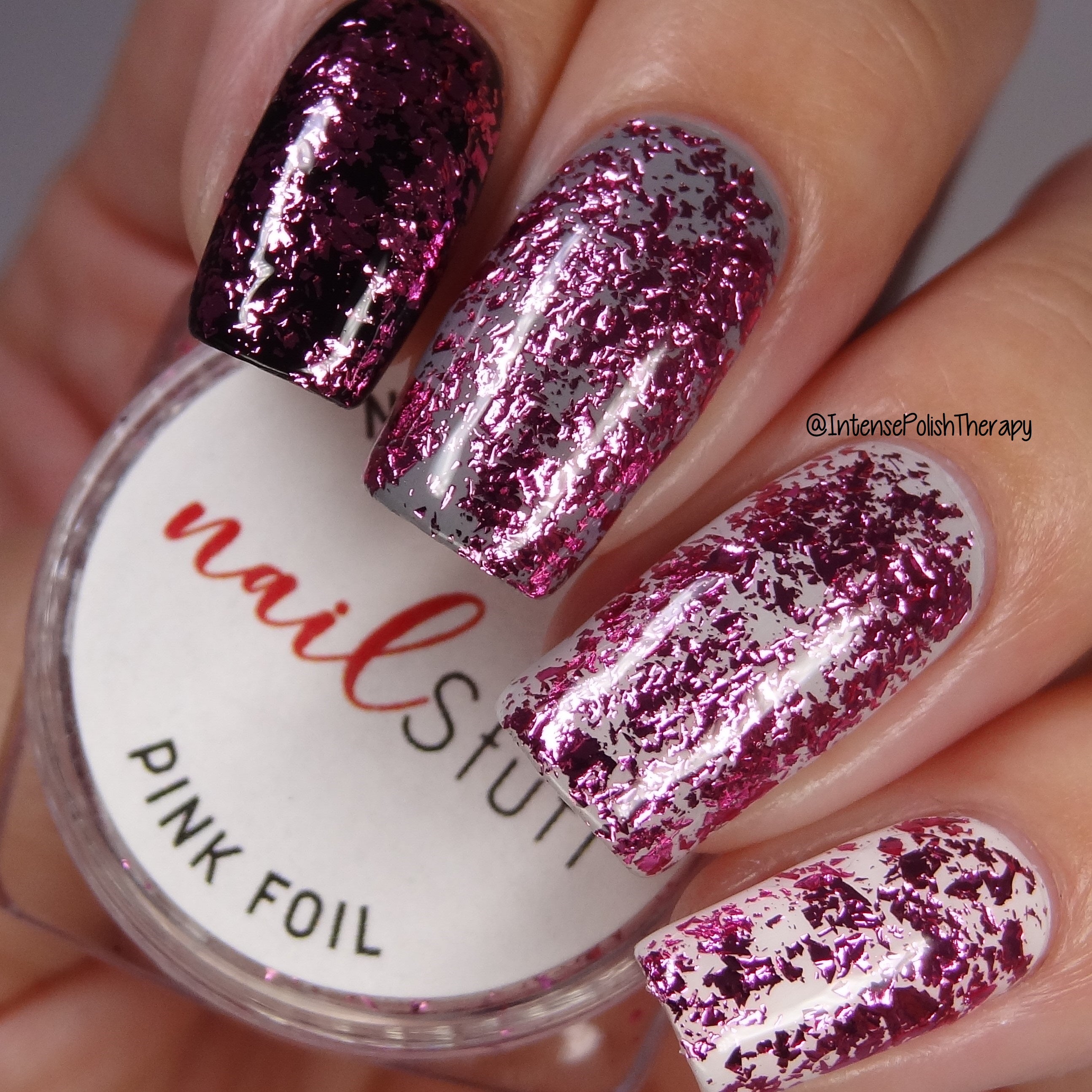 NailStuff - Pink Metallic Foil Flakes