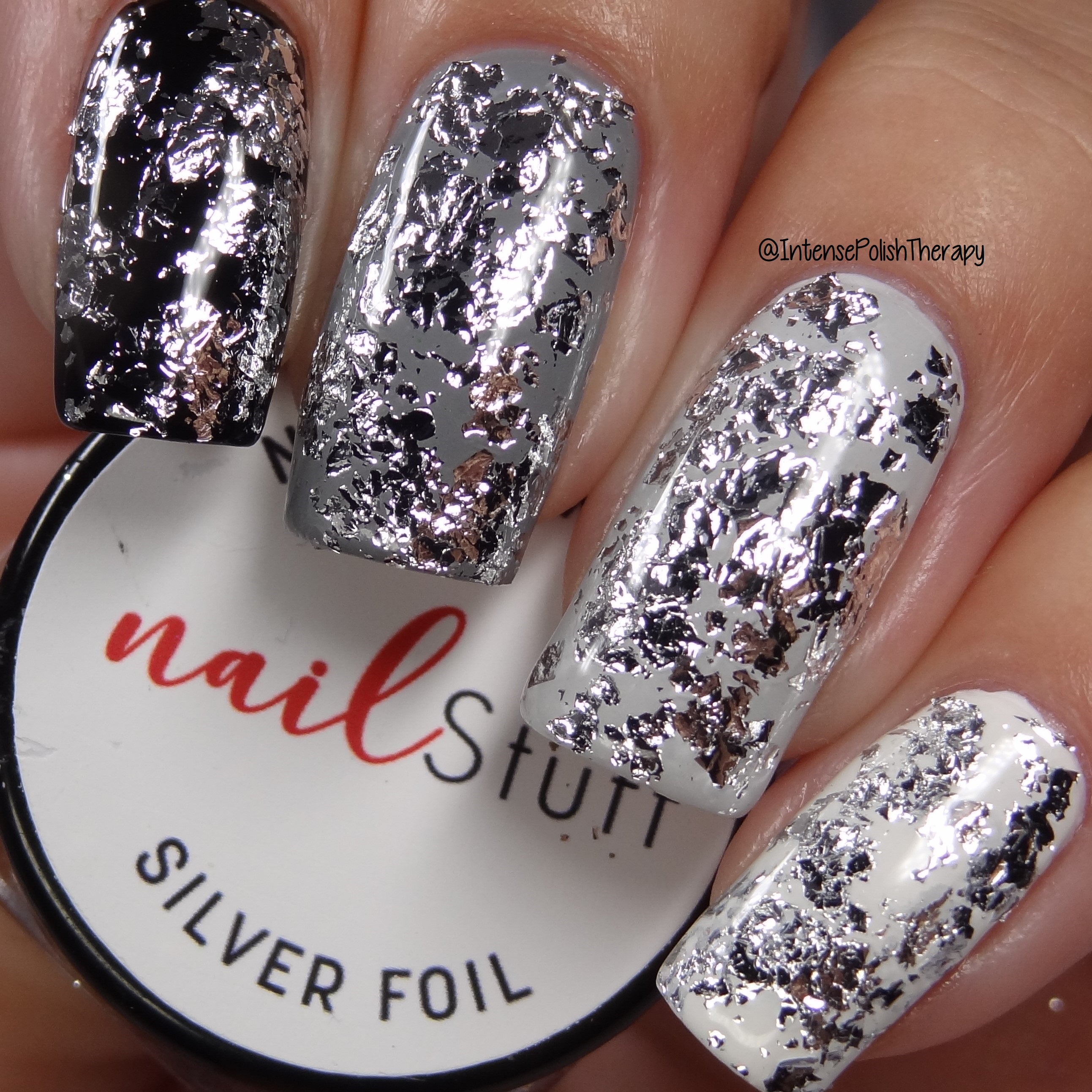 NailStuff - Silver Metallic Foil Flakes