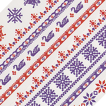 Christmas Fair Isle Large Sheet Water Decal
