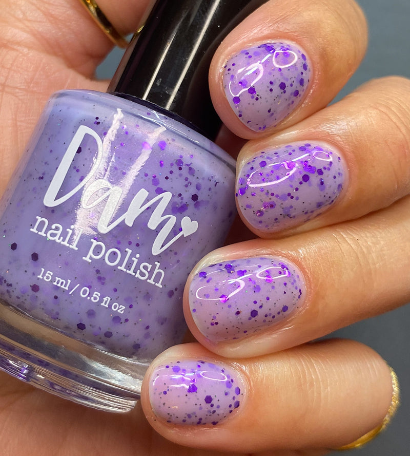 Dam Nail Polish - Sweet Sips - Taro Tea Wannabe