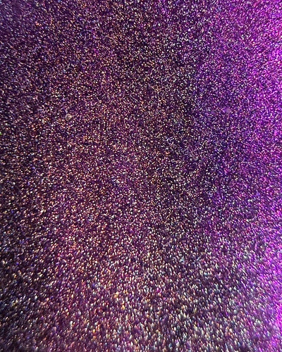Keys to the Kingdom by Glitch Lacquer, macro close-up of berry multichrome holo with gold sparkle