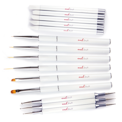 NailStuff - Nail Brush and Tool Set (14 pcs)