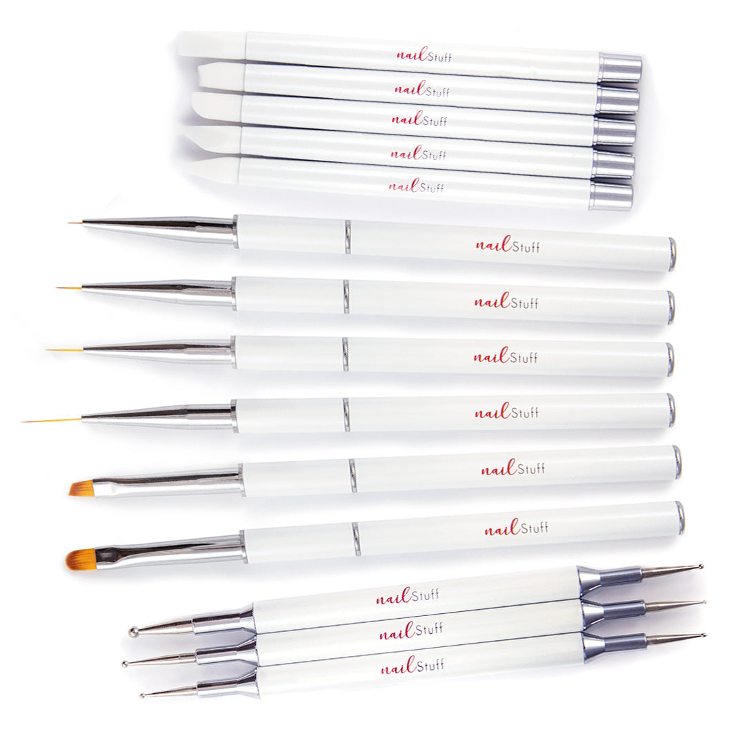 NailStuff - Nail Brush and Tool Set (14 pcs)