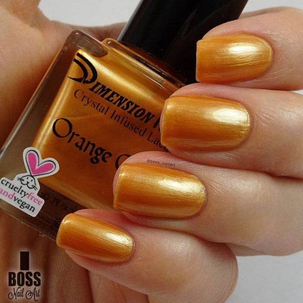 Dimension Nails - Crystal Infused - Orange Calcite