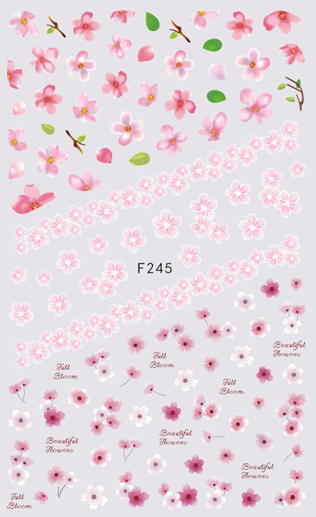 Full Bloom Nail Sticker