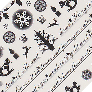Winter Themed Large Sheet Water Decal