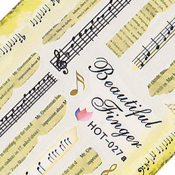 Sheet Music and Newsprint Large Sheet Water Decal