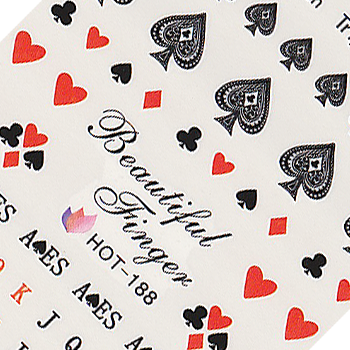 Poker and Vegas Water Decal