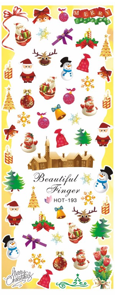 Christmas Icons Water Decal