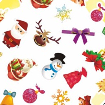 Christmas Icons Water Decal
