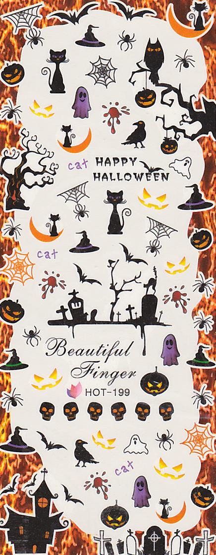 Halloween Tombstone Large Sheet Water Decal
