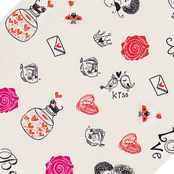 Valentine's Hearts Water Decal
