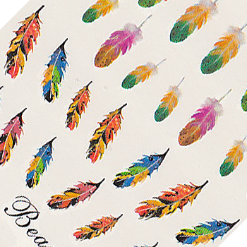 Feathers Large Sheet Water Decal