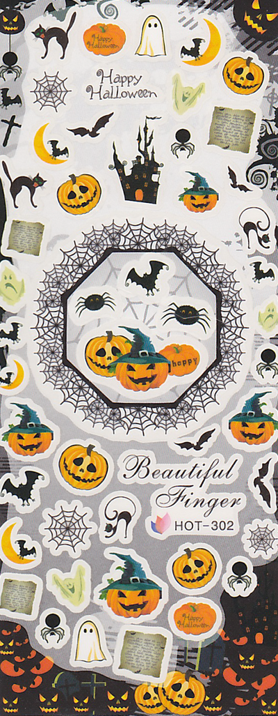 Halloween Jack-o-Lantern Water Decal