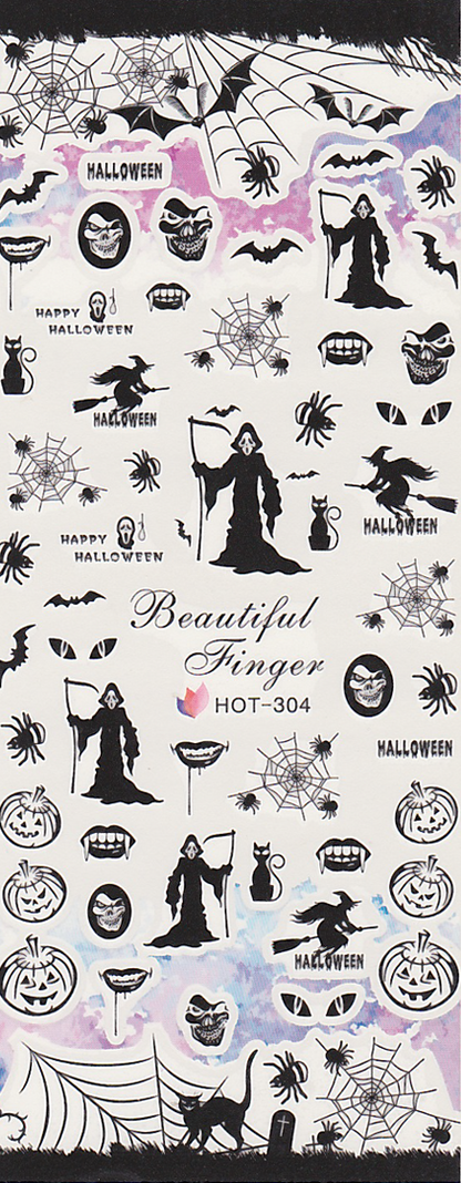 Halloween Grim Reaper Large Sheet Water Decal