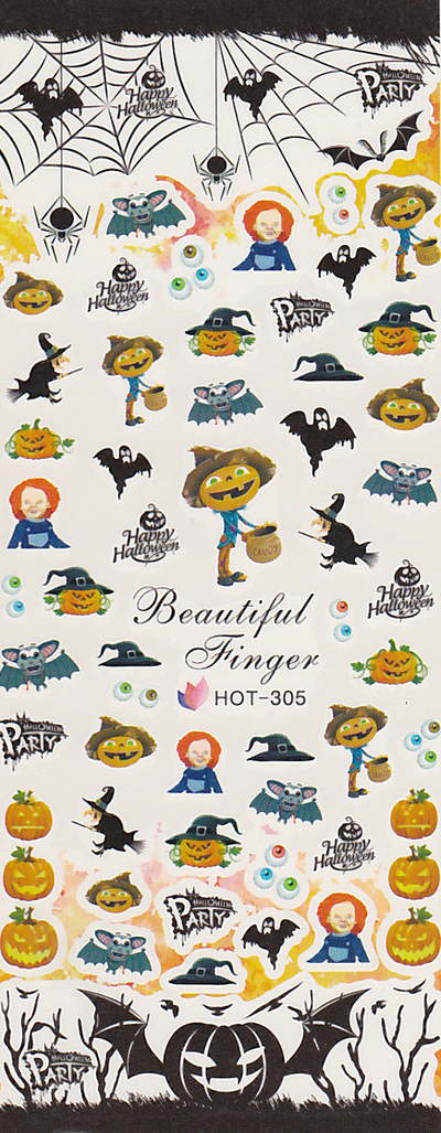 Halloween Pumpkin Water Decal