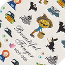 Halloween Pumpkin Large Sheet Water Decal