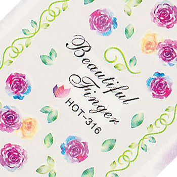 Water Colour Roses Large Sheet Water Decal