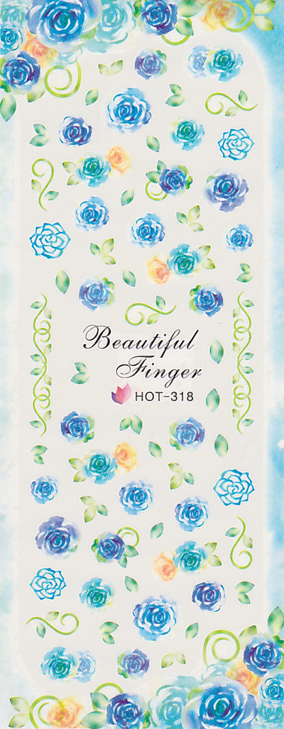 Water Colour Roses Large Sheet Water Decal