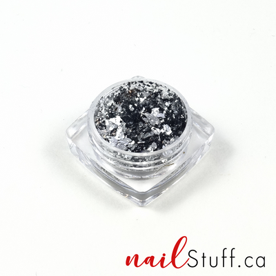 NailStuff - Silver Metallic Foil Flakes
