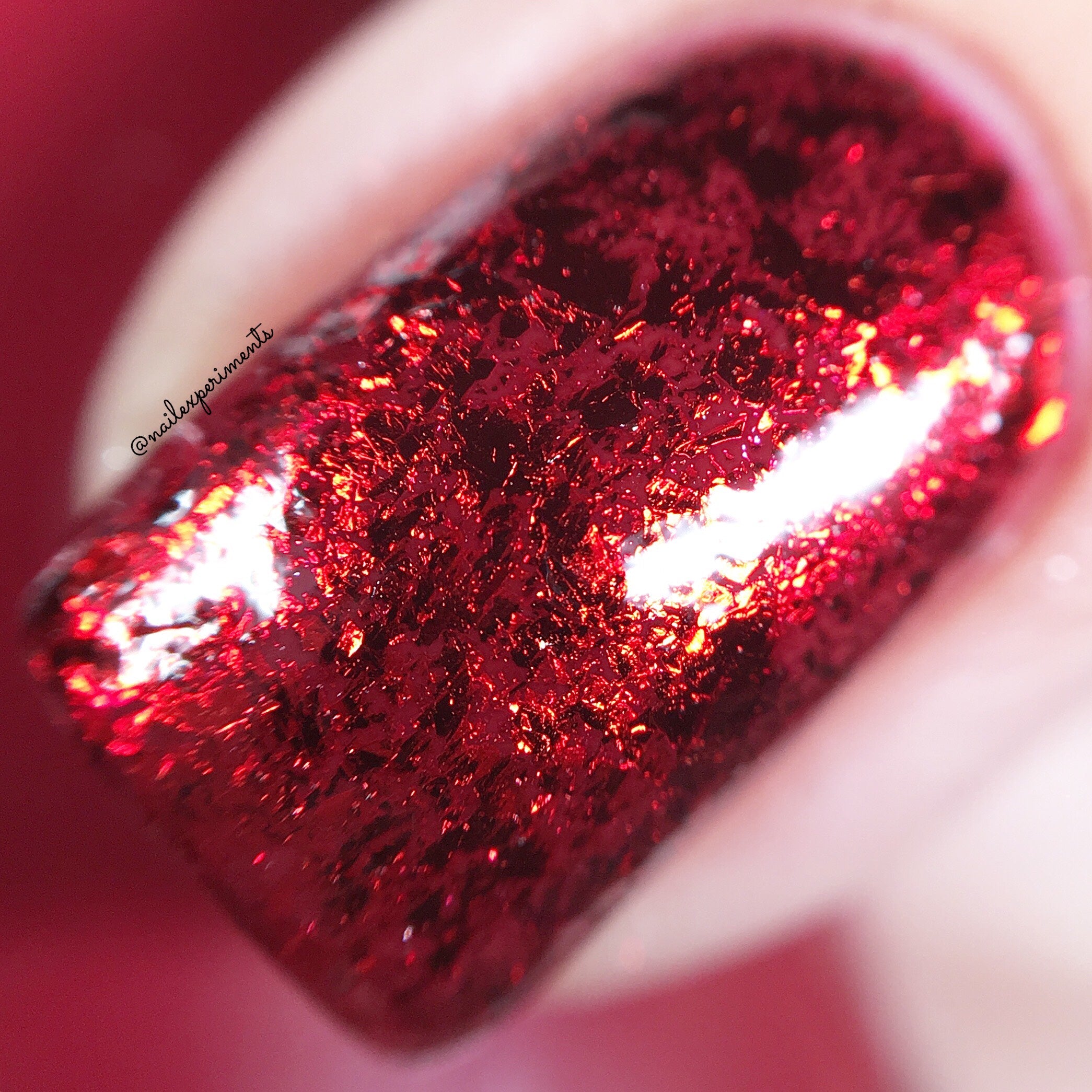 NailStuff - Red Metallic Foil Flakes