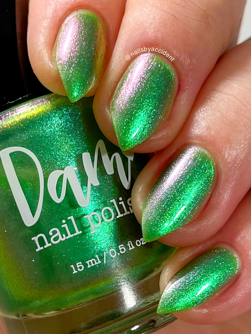 Dam Nail Polish - Shimmers - Green Apple Martini