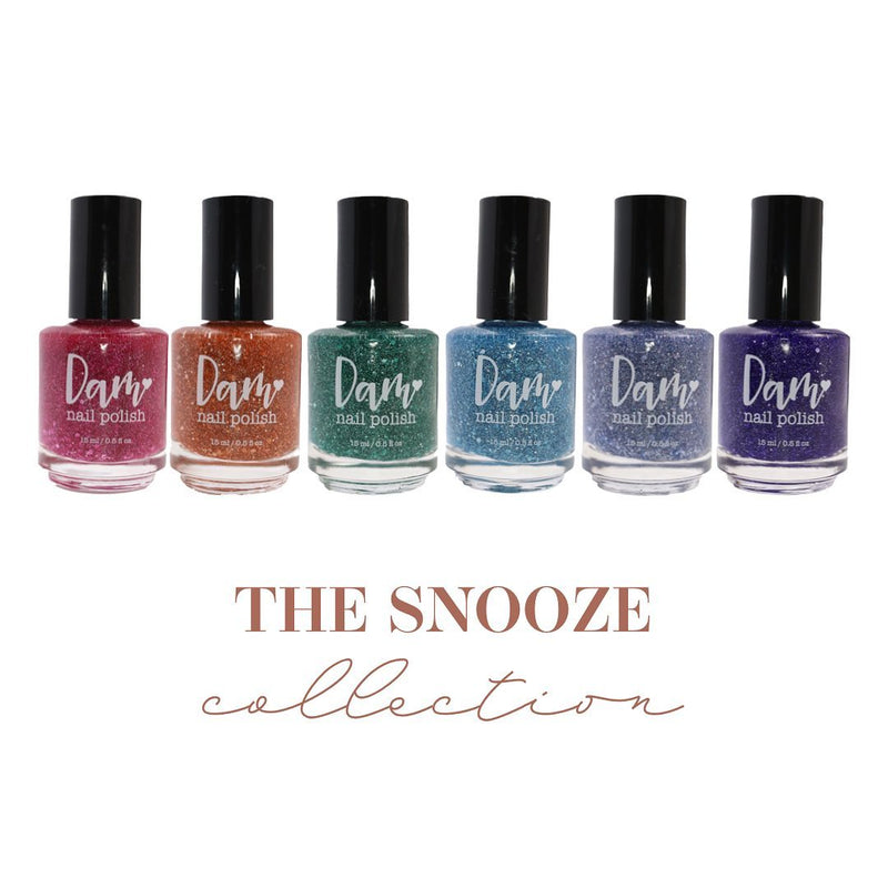 Dam Nail Polish - Snooze Collection Reflective Glitter - Five More Minutes